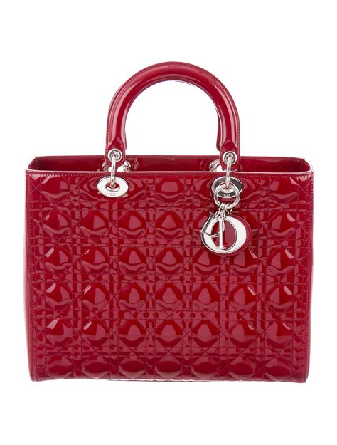 christian dior red handbag